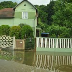 Zaplavené domy v Ústeckém kraji. Foto: Rostislav Pijáček